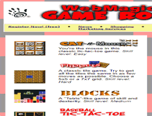 Tablet Screenshot of games.webmagic.com