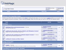 Tablet Screenshot of forums.webmagic.com